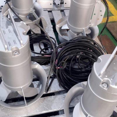 0.85KW潜水搅拌机 沉淀池污水搅拌电动水泵 小功率污水混合处理器