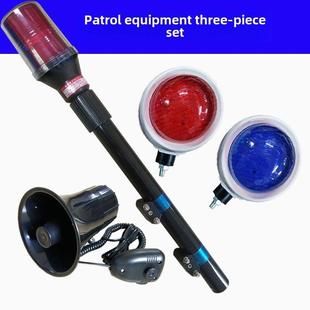 摩托车电动电瓶车改装后杆红蓝警示灯LED爆闪巡逻报警灯12v48v60v