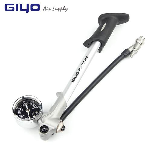 GIYO越野登山自行车避震器前叉专用高压打气筒GS-02D可携式迷你带