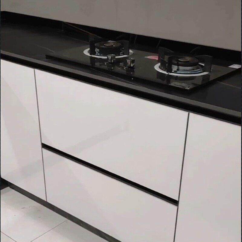 黑色全套铝合金配件瓷砖?具车立柱卡槽砖夹整体橱柜型材厨房灶台