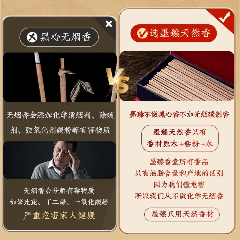 檀香线香供佛礼佛竹签香火供奉家用上香供香财神观音仙家拜拜香薰