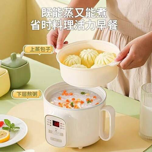 小电煮锅蒸锅宿舍多功能火锅辅食锅宝宝专用智能预约煮粥煲汤锅