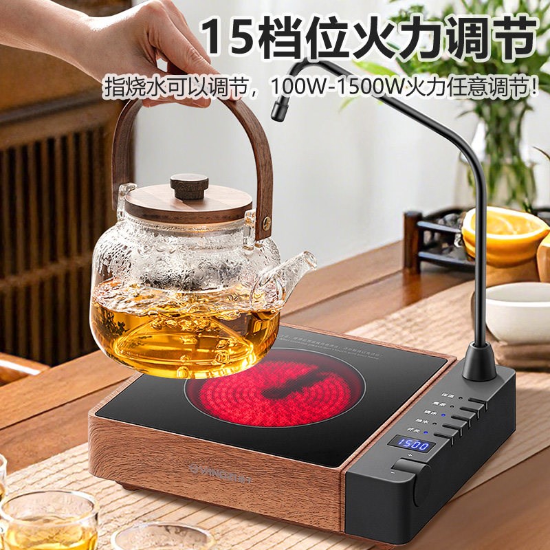 扬子电陶炉煮茶玻璃茶壶套装家用小型煮茶器全自动抽水茶台烧水壶