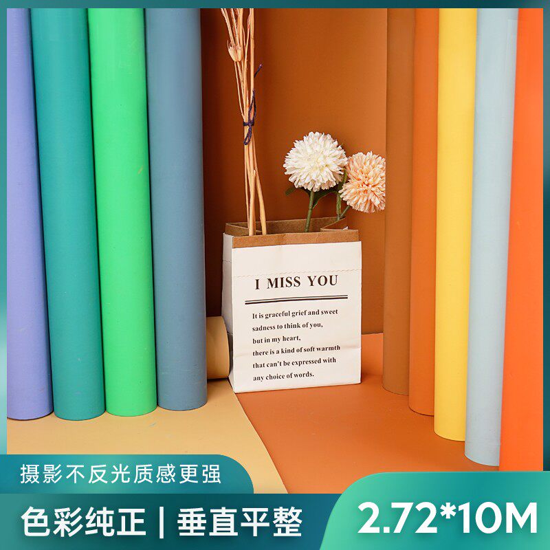 2.72x10米摄影背景纸加厚纯色背景布白色人像写真摄影棚婚纱拍照