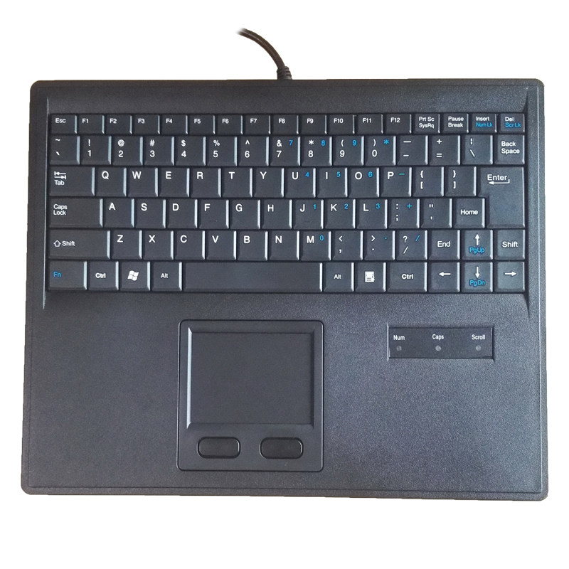 浩宇特K-819 键盘触摸板屏鼠标工业数控机房机柜工控一体化轨迹球