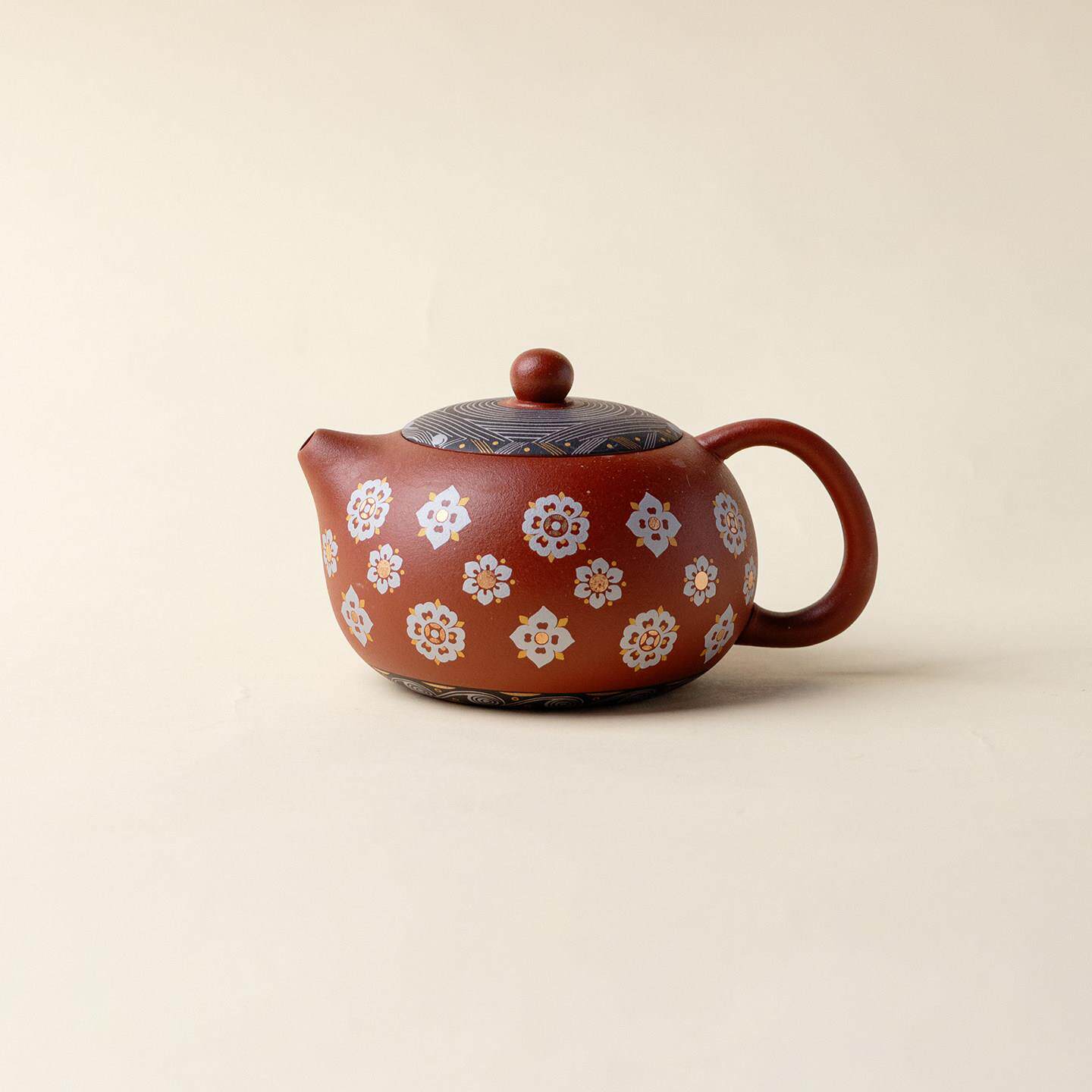 琵琶纹原矿朱泥紫砂壶宝相花西施壶功夫茶具中式泡茶壶球孔泡茶器