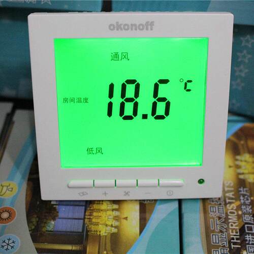柯耐弗OKONOFF中央空调温度控制器板S600E空调S602E液晶开关面板
