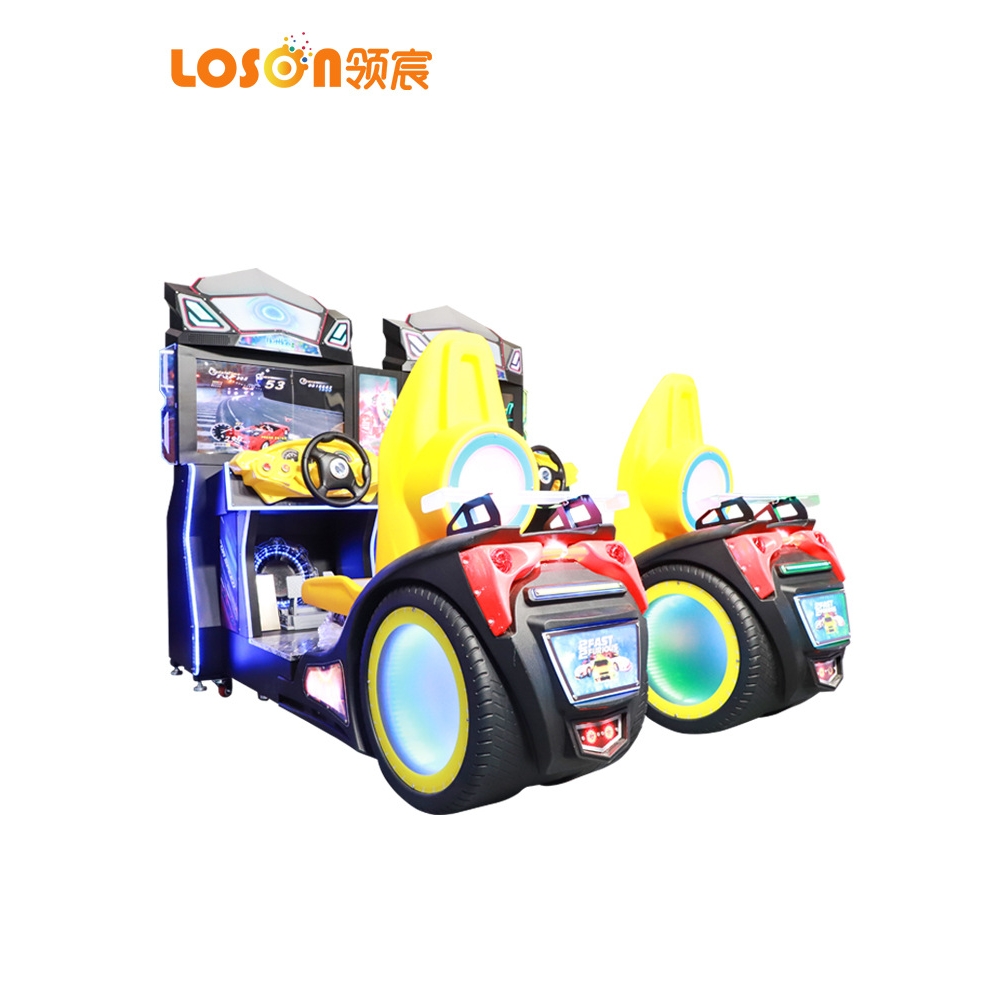 电玩城新款大型单双人轰趴馆模拟动感摩托车速度与激情赛车游戏机