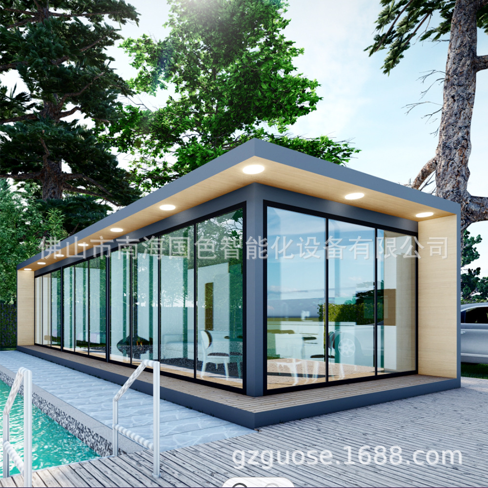 海边露营轻钢房屋苹果舱移动民宿活动别墅活动房户外活动板房厂家