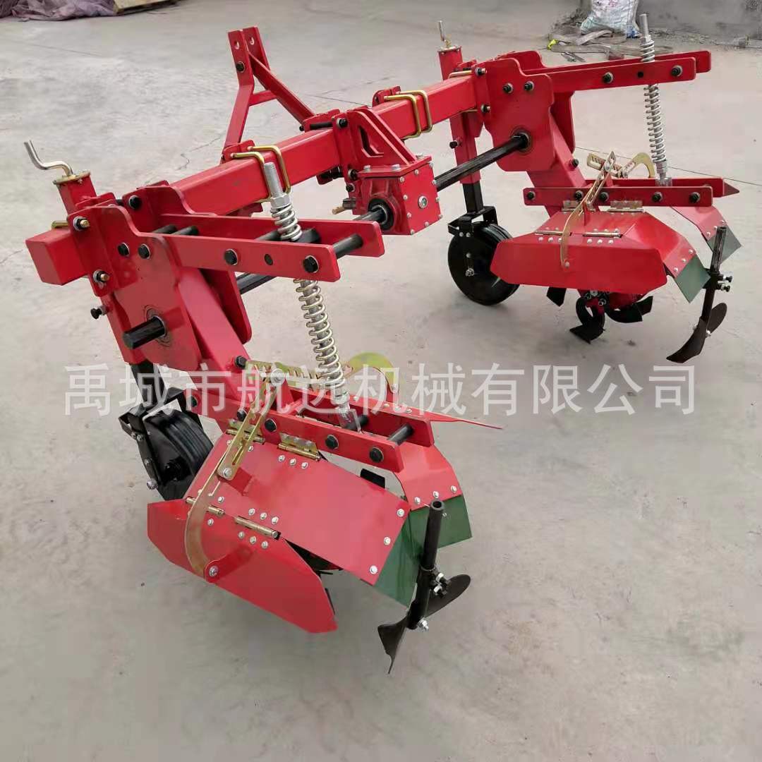 土豆出苗前垄上覆土机 2行红薯马铃薯中耕除草培土机视频