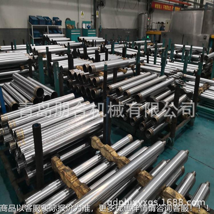 镜面辊筒生产胶辊工业压辊橡胶辊机械设备开槽辊加工镀铬钢辊