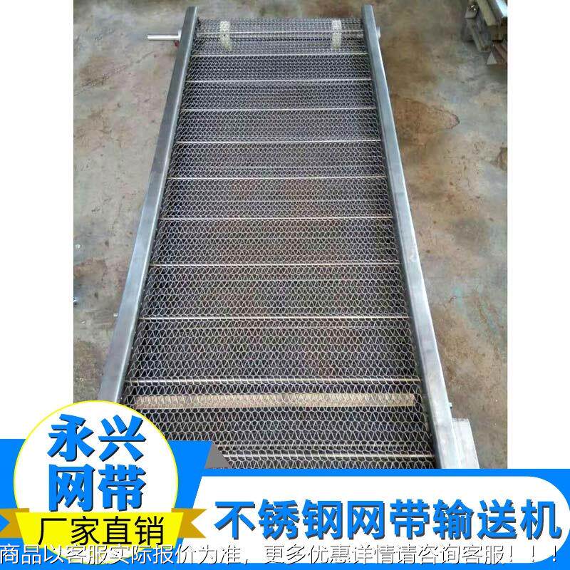 电子电器生产流水304YX18-7不锈钢网网带输送食品厂用多线层带机