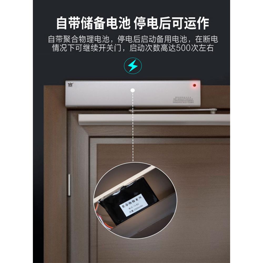 德皇电动闭门器CD2802外置平开门机感应人脸指纹密码刷卡自动开门
