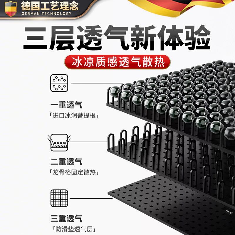汽车腰靠垫护腰背靠垫夏季座椅车靠腰部支撑木珠透气腰托靠枕车用