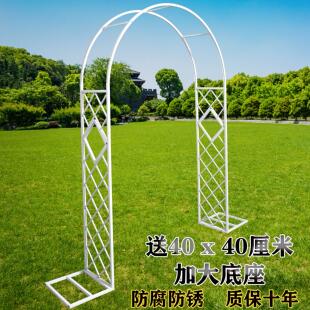 欧式拱门花架植物爬藤架铁线 线莲花园月季蔷薇花架户外拱门葡萄