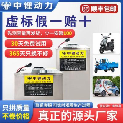 宁德时代磷酸铁锂电芯电动车锂电瓶48v60v72v三轮四轮锂电池