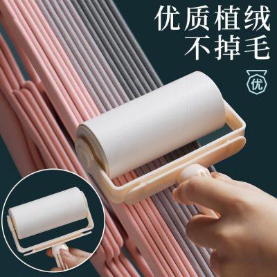 植绒衣架家用挂衣防滑肩无痕干湿两用衣柜收R纳整理师专用衣挂