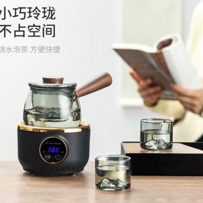 一人饮玻璃煮茶器电陶炉煮茶炉新款家用泡茶单壶烧水壶茶壶喝茶u.