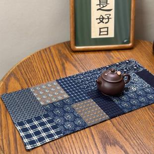 茶席禅意桌旗布艺中国风棉麻茶垫茶台杯垫壶承隔热垫可定制 新中式