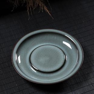 青瓷壶承哥窑冰裂龙泉陶瓷干泡台壶托养壶垫功夫茶具家用茶道配件