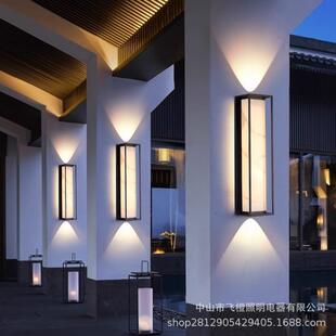 新款别墅户外壁灯中式庭院不锈钢入户大门门楼防水门口农村壁挂灯