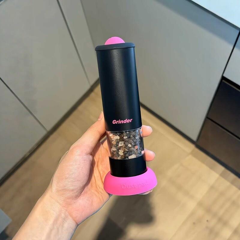 电动胡椒研磨器厨房海盐黑胡椒调味研磨瓶粗细可调节高颜值研磨机