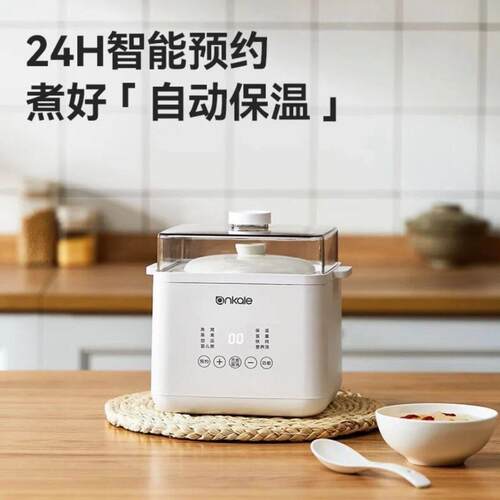 ankale电炖锅宝宝煮粥锅婴儿辅食锅煲汤燕窝电炖盅隔水炖家用