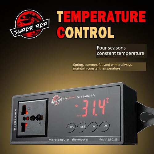 SuperRep爬虫智能温控器守宫陆龟爬宠饲养箱UVA陶瓷灯加热垫温控