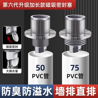 厨房洗碗机下水i管密封塞卫生间洗手脸盆池排水管防返臭神器配件