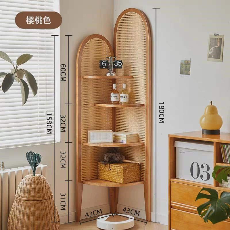复中屏风隔断藤编三拐墙转角柜子置物书架K实木客厅沙发边落地古,商业/办公家具,置物架/陈列架/储物架/展示架,淘宝优惠券,粉丝福利购,淘宝优惠卷