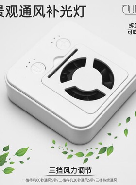 迷你植物生长灯/盆景微景观补光LEED灯/绿植多肉发色通风降温5V