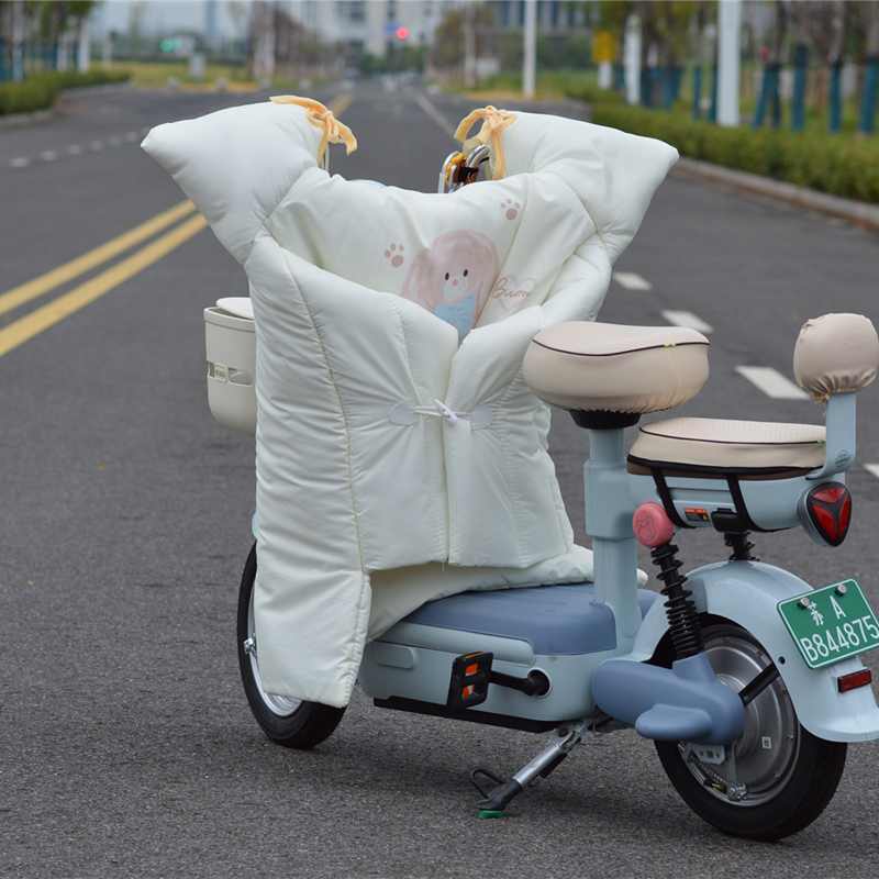 电瓶摩托车挡风被加厚加绒保暖防寒电动车冬天防水挡风罩冬季通用