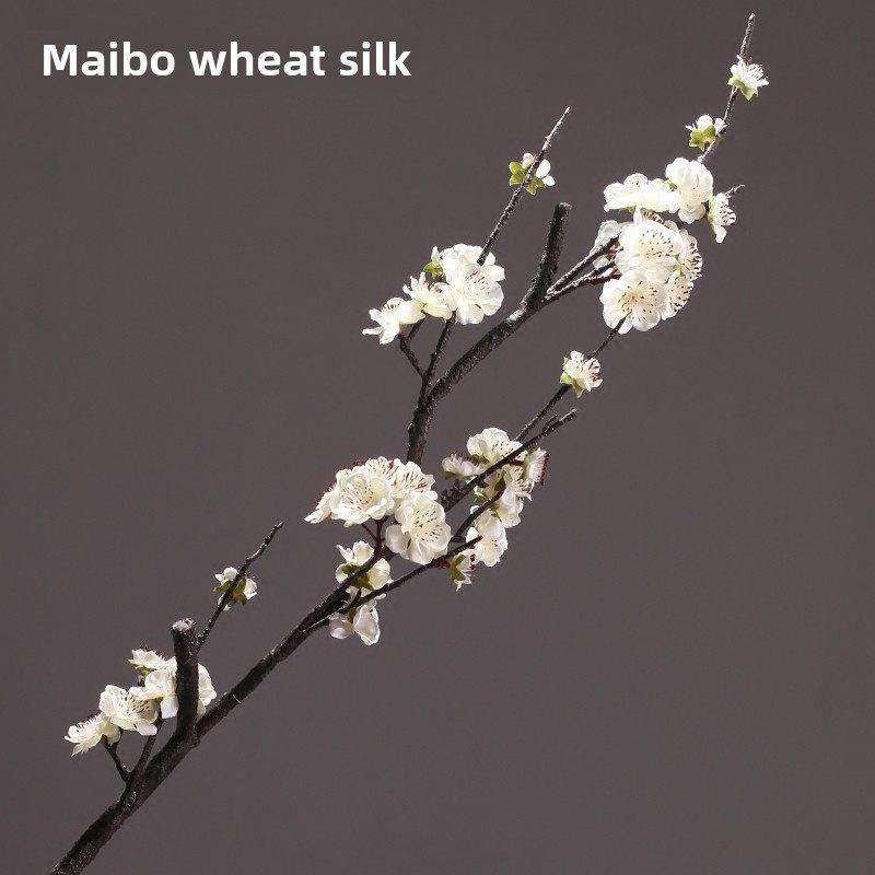 大枝彷真梅花腊梅假花 单枝绢花干花卧室客厅 落地插花桃花装饰花,家居饰品,仿真花/假花,淘宝优惠券,粉丝福利购,淘宝优惠卷