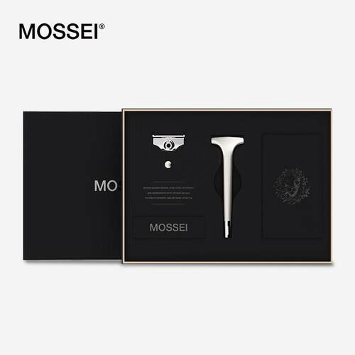 MOSSEI手动剃须刀男士刮胡刀老式剃须刀送男友老公生日礼物礼盒装
