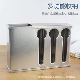 方形不锈钢筷子盒勺子筷子带盖收纳盒汤匙盒勺子架餐厅饭店适用