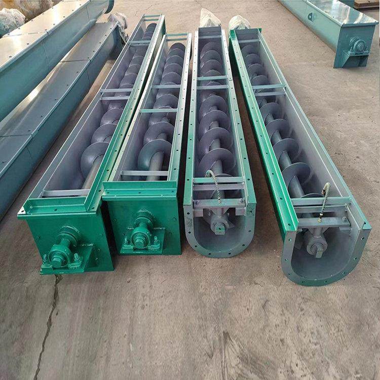 U型管式螺旋输送机提升上料机干粉煤灰污泥砂石料颗粒W轴叶片蛟龙