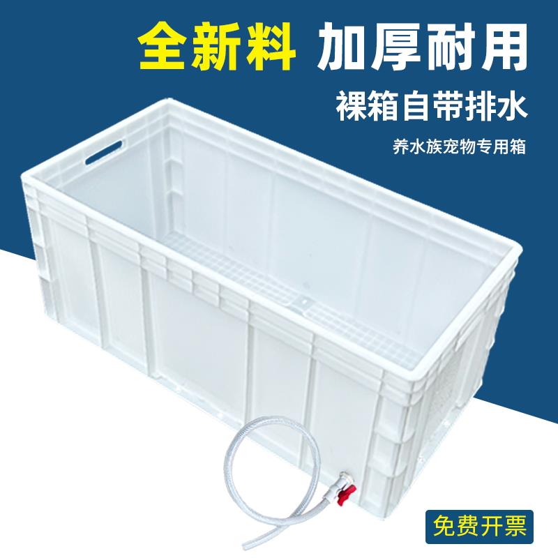 大号乌龟箱塑料乌龟缸养殖箱水族箱鱼缸造景别墅开放式生态周转箱