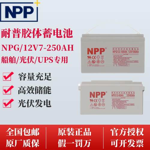 NPP耐普太阳能胶体蓄电池NP12V100AH24AH38AH40AH65AH150AH200AH