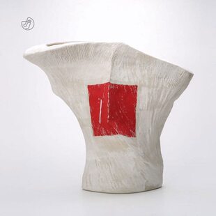 创意家居酒店名宿装 手作陶瓷花器个性 饰花瓶摆件 邓丹丹 冇花