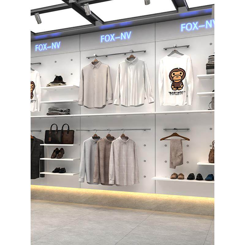 户外运动男装货架落地式陈列架上墙服装店展示架展示柜挂衣架子