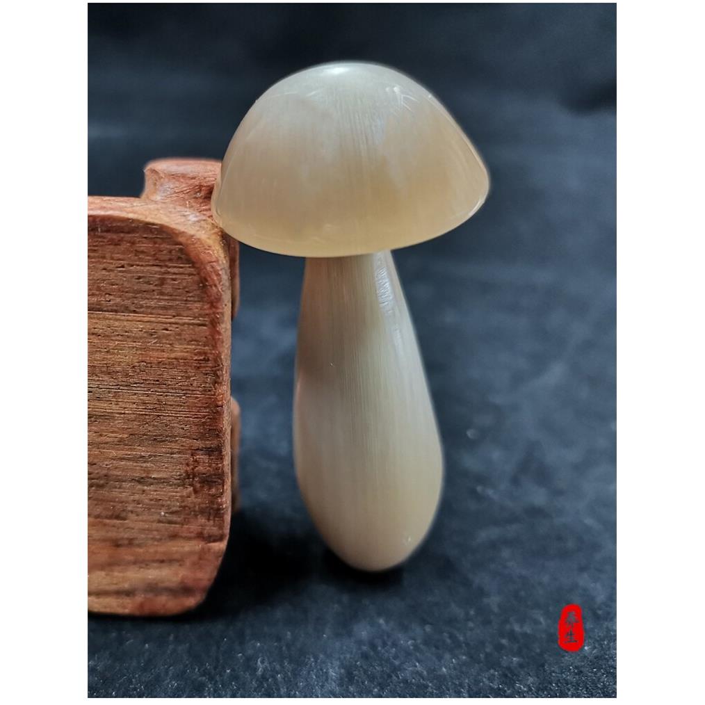 天然牛角小蘑菇拨筋点穴按摩眼刮眼霜导入棒淡黑眼圈眼美容棒