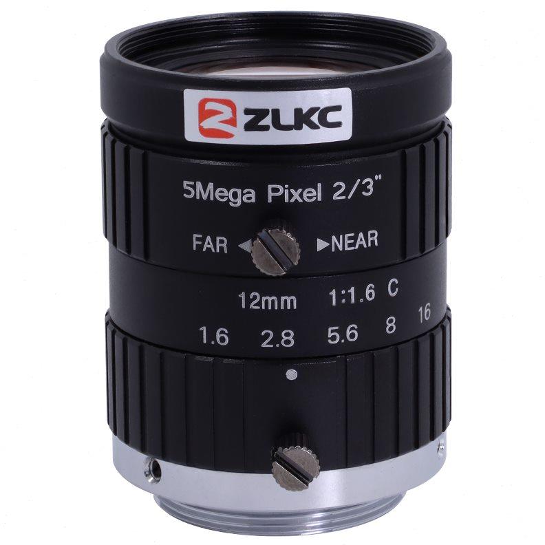 500万2/3英寸工业镜头C接口5mm 8mm12mm16mm75mm手动光圈定焦镜头