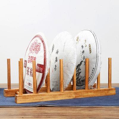 茶饼架花梨实木普洱茶架茶饼支架茶架子饼茶架展示架茶具配件多层