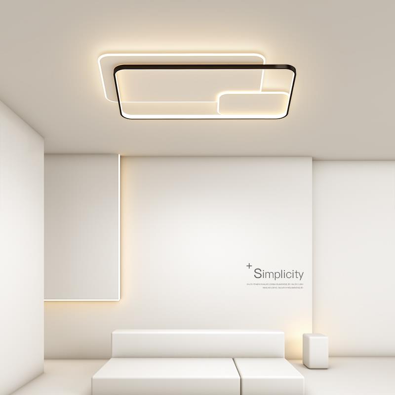 简约现代led客厅灯长方形创意吸顶灯卧室灯大厅餐厅房间中山灯具