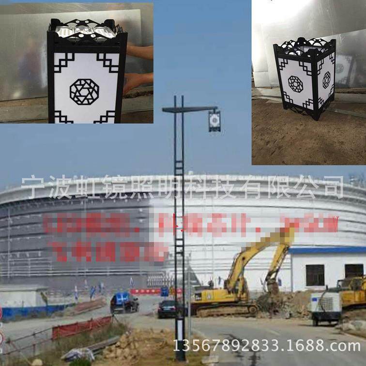 自己工厂LED路灯虹镜照明余姚厂家150WLED8米扁管路灯