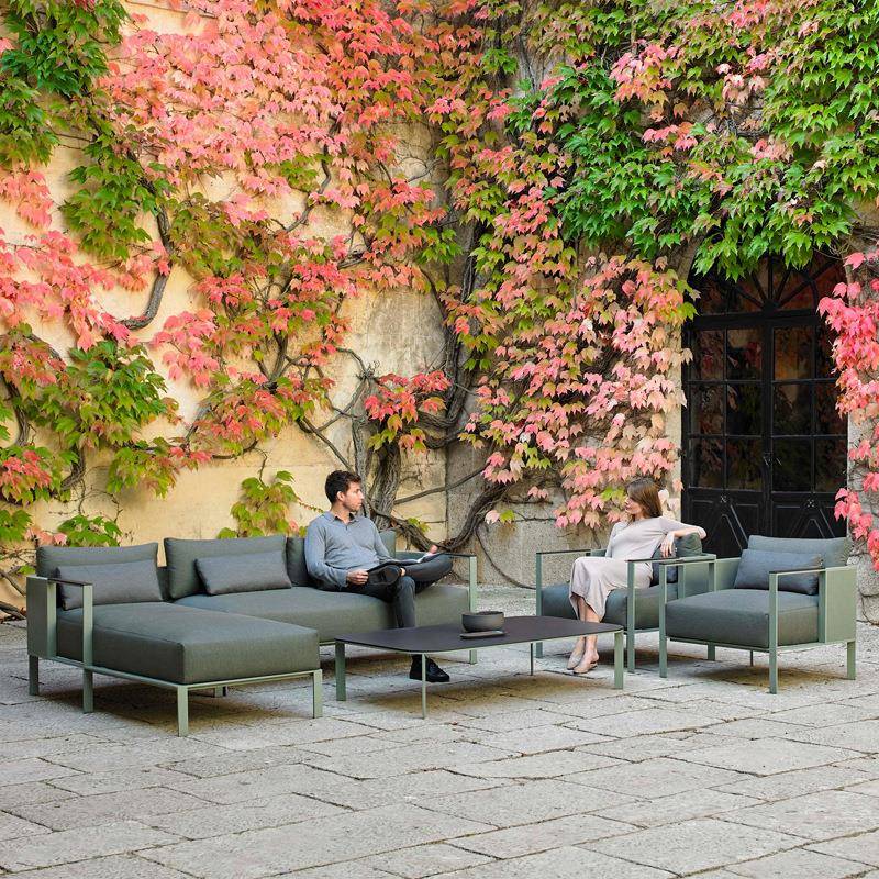 户外沙发组合售楼部别墅庭院花园躺椅设计师酒店露天阳台室外家具