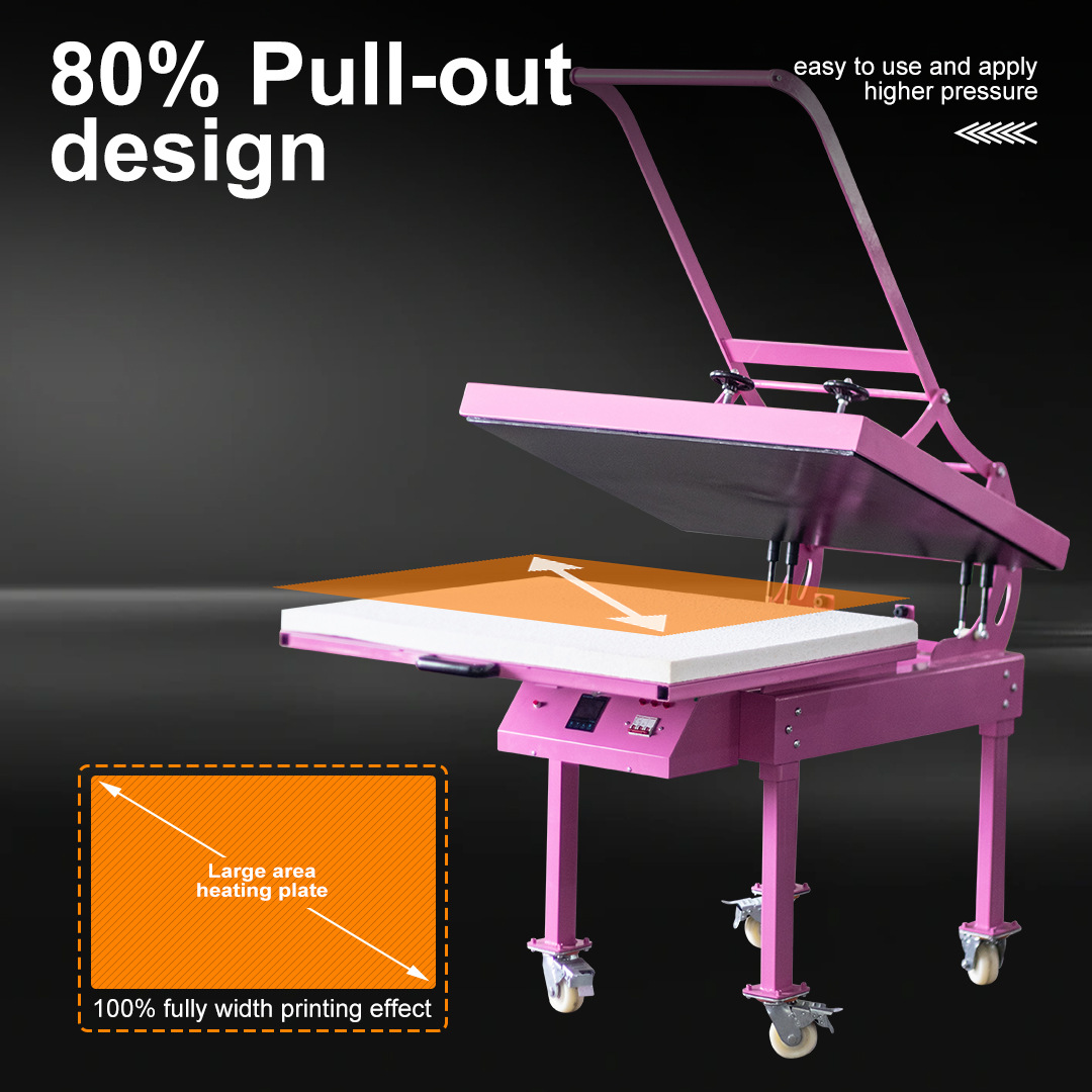 100*120手动大面积烫画机大型 Large Format Heat Press Machine