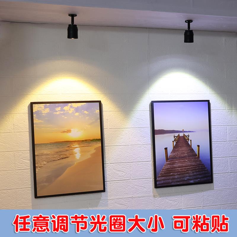 LED迷你小射灯220V柜台立柜手办展示柜货架小山丘背景墙调焦射灯
