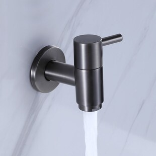 快开T加长款 拖把池单冷加厚水嘴阳台卫生间家用全铜新款 洗衣机龙