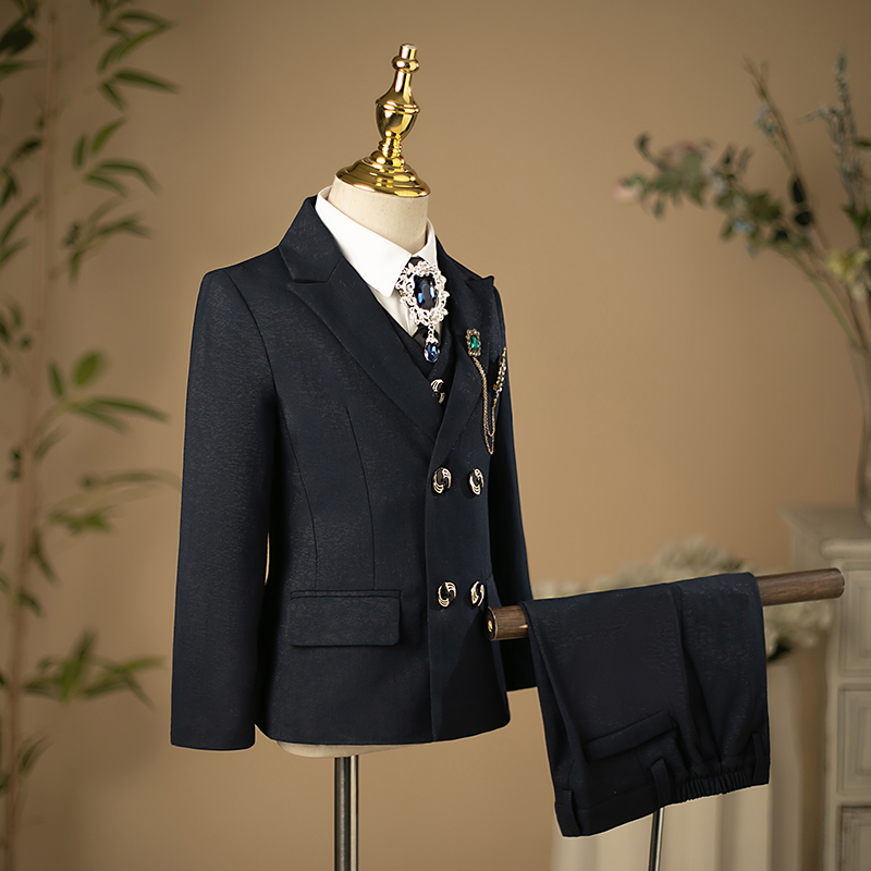 男童礼服套装帅气儿童西装模x特走秀G花童婚礼小西服主持钢琴演出